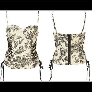 Topshop Toile Du Jour Cup Corset as seen on Katherine Pierce Vampire Diaries